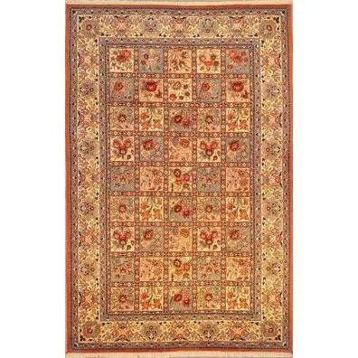 One Of The Kind Persian Yazd Rug 9'11" x 6'5"